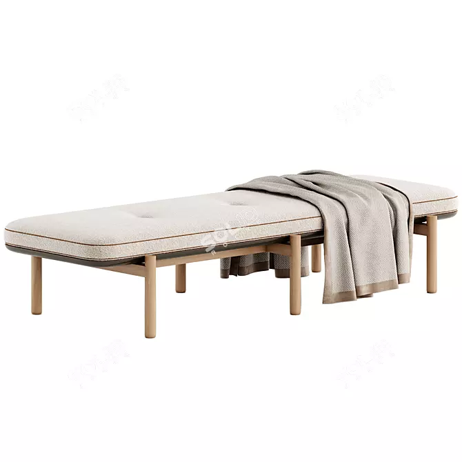  Frigerio STEPAN Fabric Bench 3D model image 2