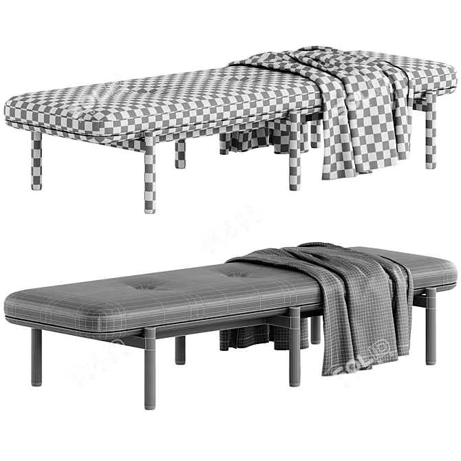  Frigerio STEPAN Fabric Bench 3D model image 5