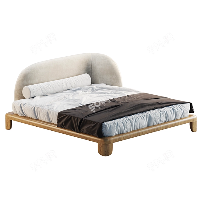 Luxury Comfort with Mozea Bed 3D model image 2