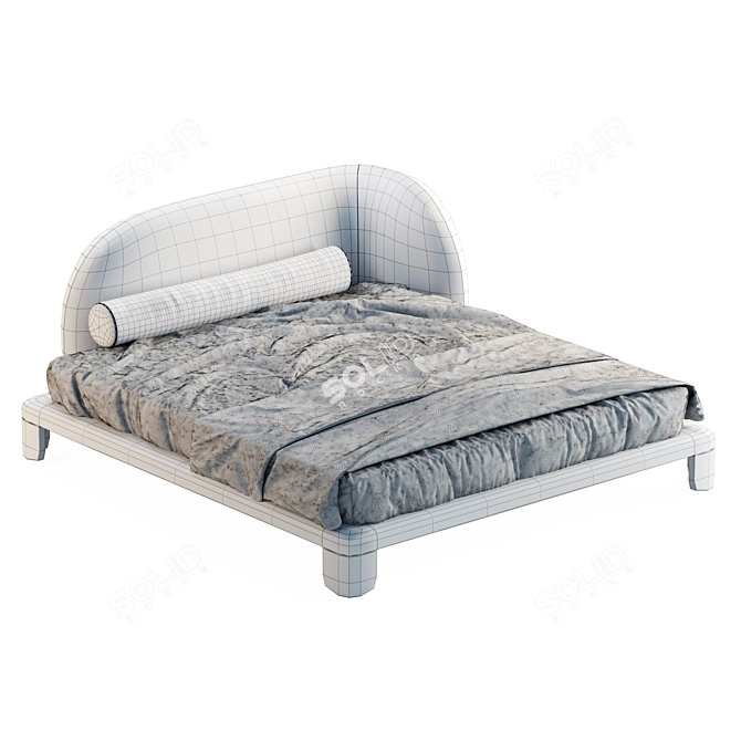 Luxury Comfort with Mozea Bed 3D model image 3