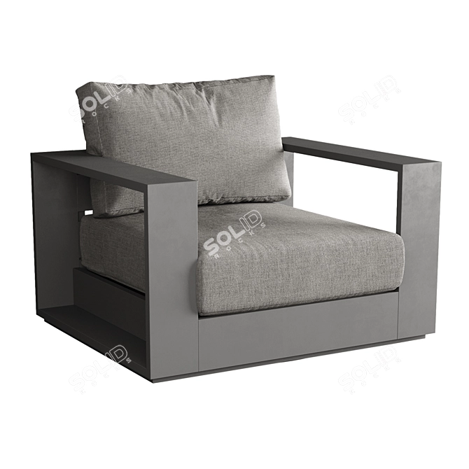 Sleek Hayman Lounge Chair 3D model image 4