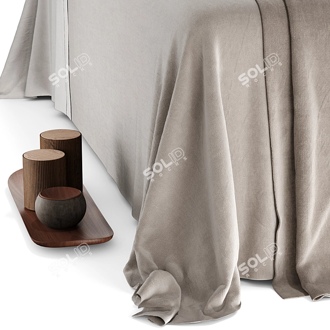 Decorated Massage Table for Salon 3D model image 9