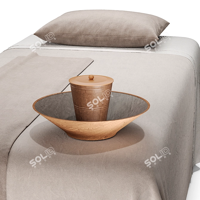 Decorated Massage Table for Salon 3D model image 16