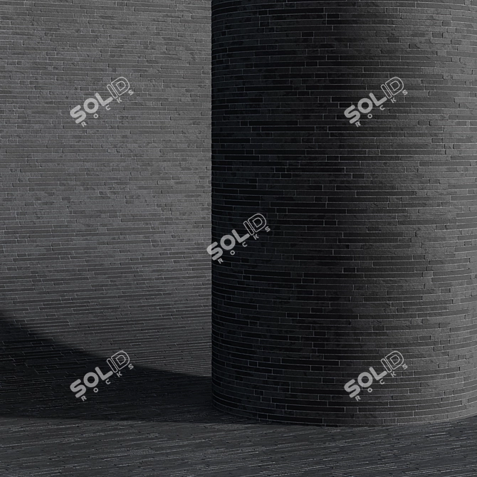 Modern Minimalist Long Cladding Brick 3D model image 4