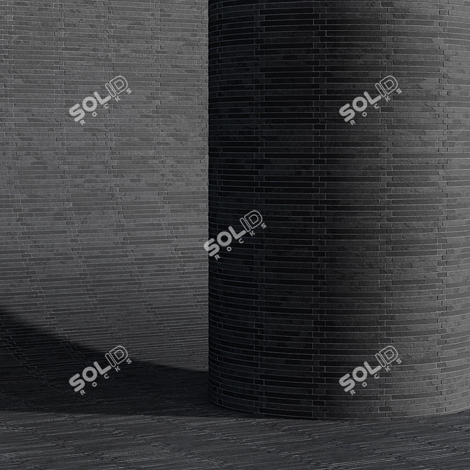 Long Modular Cladding Brick 3D model image 4