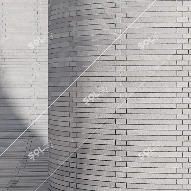 Long Modular Cladding Brick 3D model image 7