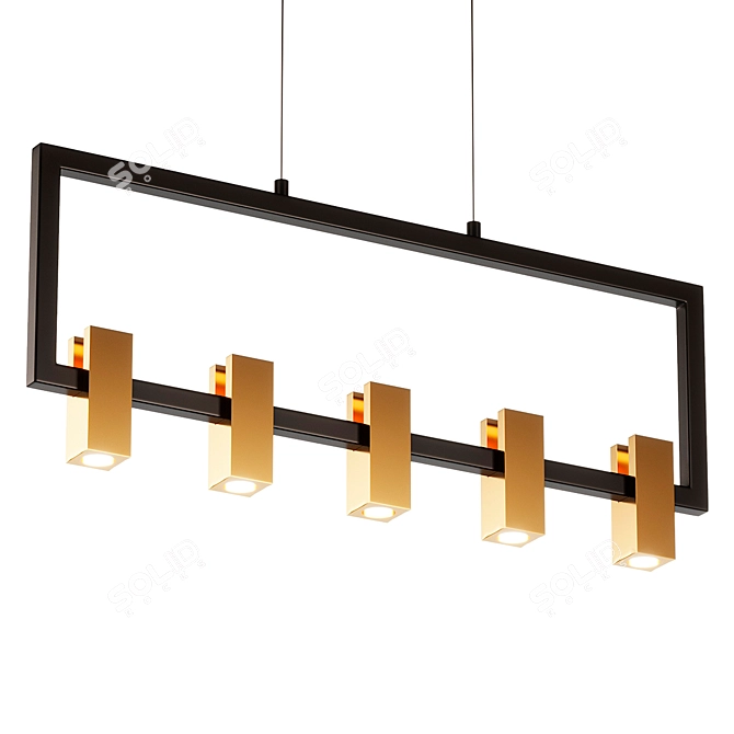 Sleek Kissey LED Pendant Light 3D model image 1