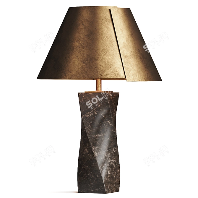 Elegant Camelia Table Lamp 3D model image 1