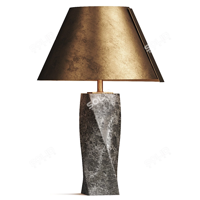 Elegant Camelia Table Lamp 3D model image 2