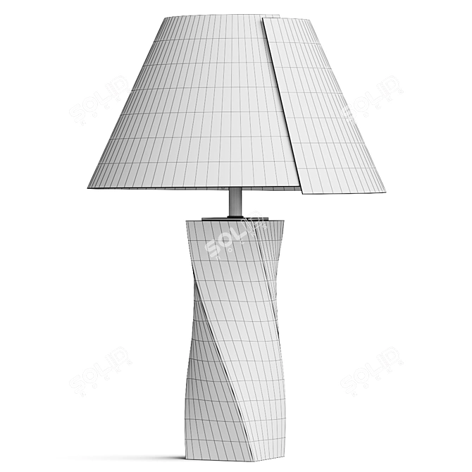 Elegant Camelia Table Lamp 3D model image 3