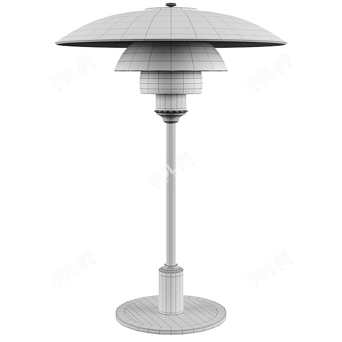 PH 3/2-2/2 Table Lamp Louis Poulsen 3D model image 4