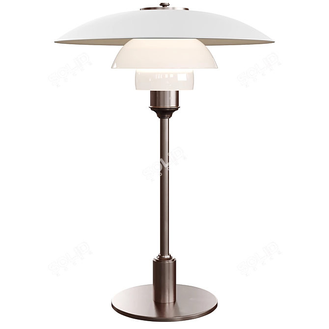 PH 3/2-2/2 Table Lamp Louis Poulsen 3D model image 5