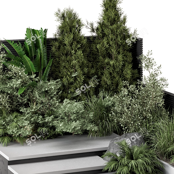  Landscape Bush and Tree Set 3D model image 6