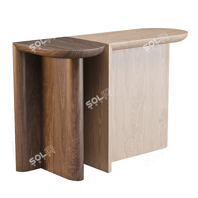 WeWood Re-Form Console Elegance 3D model image 4