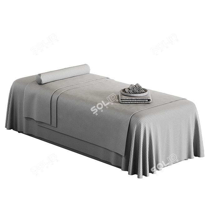 Luxury Spa Massage Table Set 3D model image 7