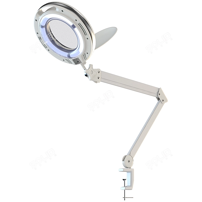 Lab Magnifier Lamp: Precision Tool 3D model image 1