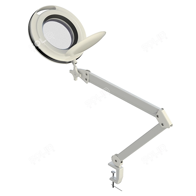 Lab Magnifier Lamp: Precision Tool 3D model image 3