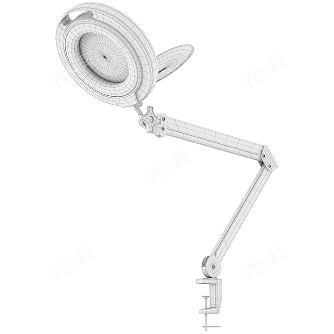 Lab Magnifier Lamp: Precision Tool 3D model image 4