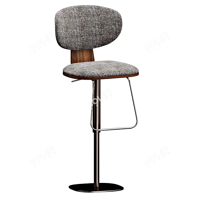 Elegant Bonaldo Olos Stool 3D model image 2