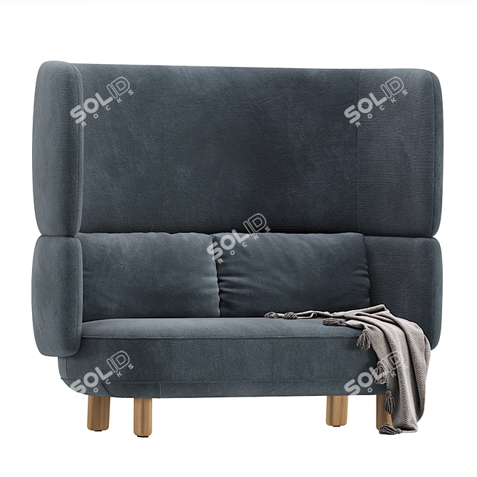 Cosmic Nest Sofa in Beige 3D model image 3