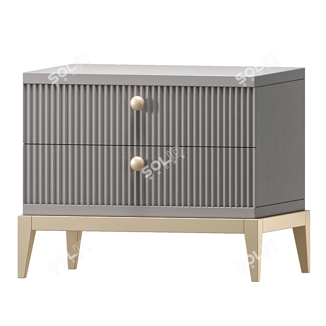 BARI Nightstand by Cazarina 3D model image 1