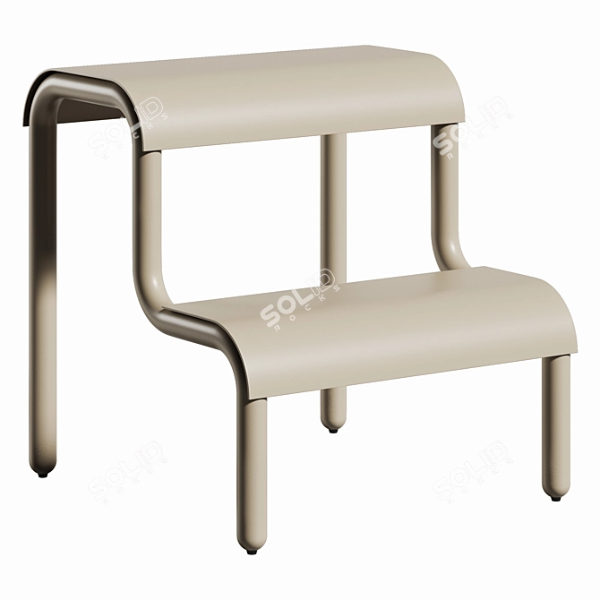 Modern Step Stool by Ferm Living 3D model image 2