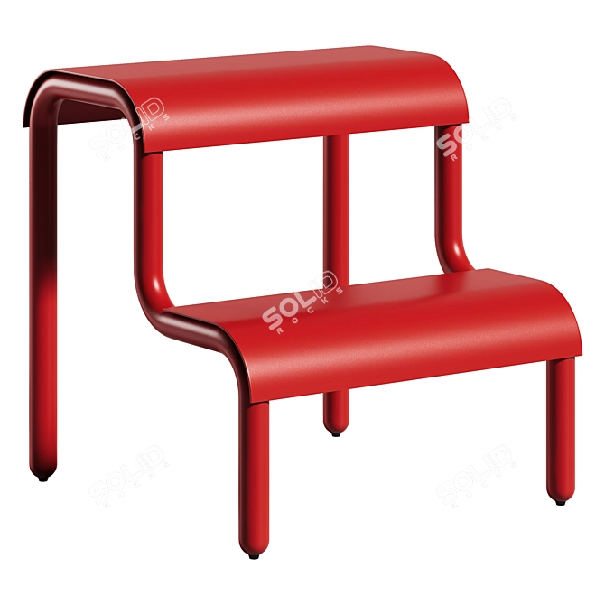 Modern Step Stool by Ferm Living 3D model image 4