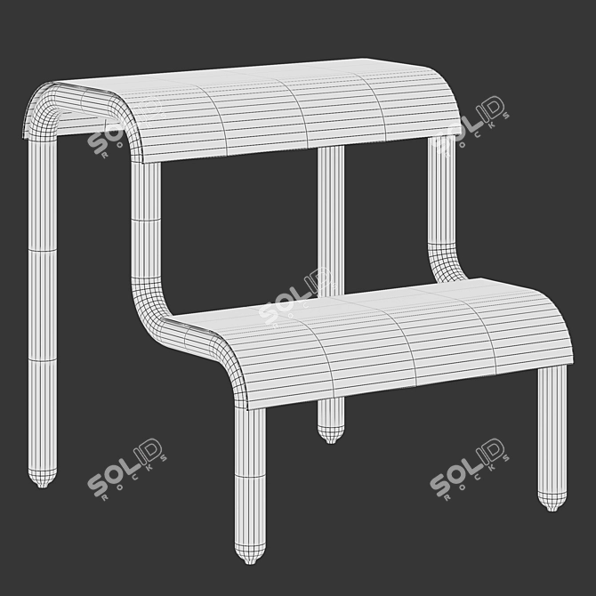 Modern Step Stool by Ferm Living 3D model image 5