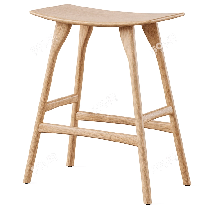 Terrazzo Bar Table & Stool 3D model image 3