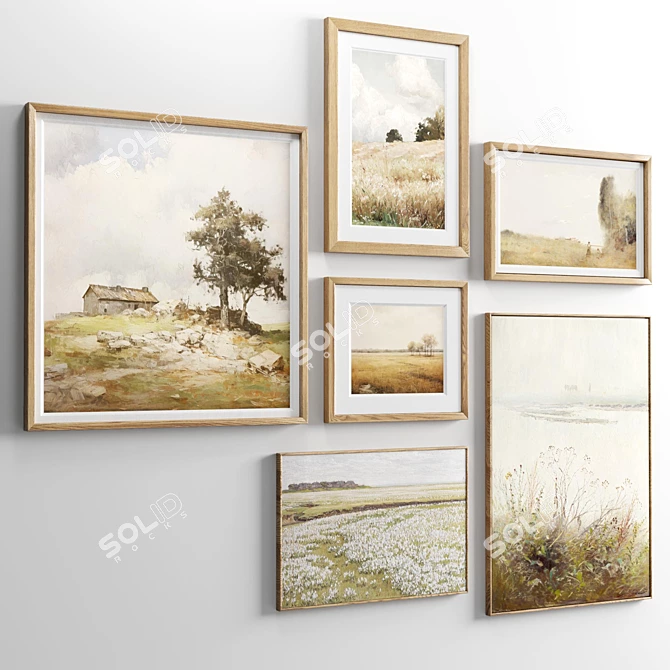 Diverse Set of 6 Frames 3D model image 2