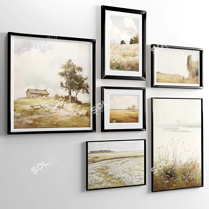 Diverse Set of 6 Frames 3D model image 4