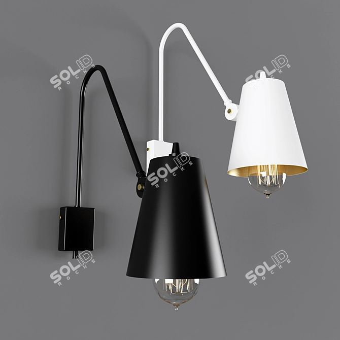 Sia Wall Bra Light Fixture 3D model image 1