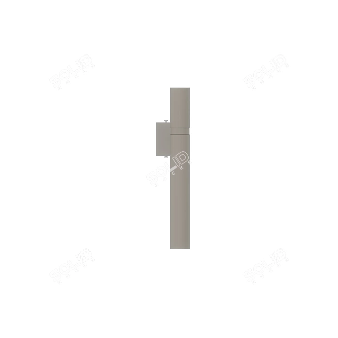 Tube Brass Wall Sconce 3423 3D model image 3