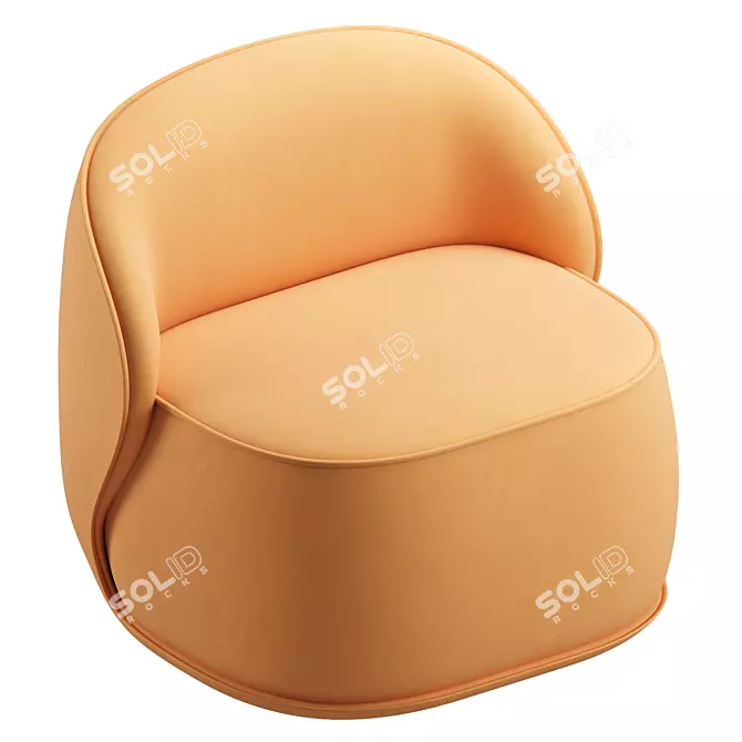 Luxury Leather Lou Chair 3D model image 2