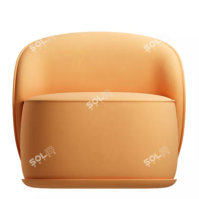 Luxury Leather Lou Chair 3D model image 11