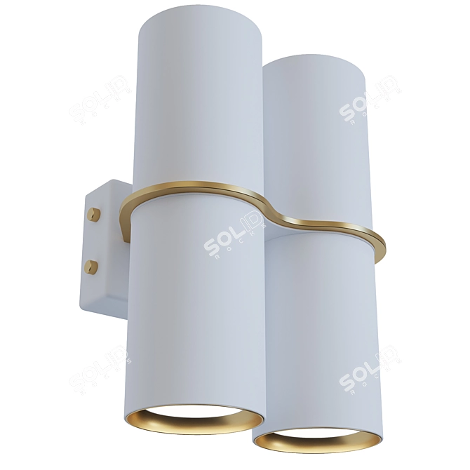 Modern Wall Sconce Light Fixture 3D model image 4