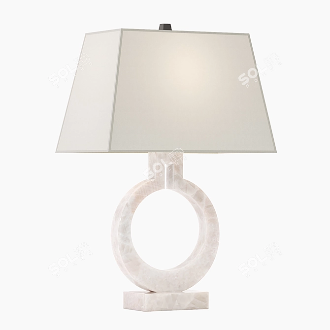 Alabaster Madison Table Lamp 3D model image 1