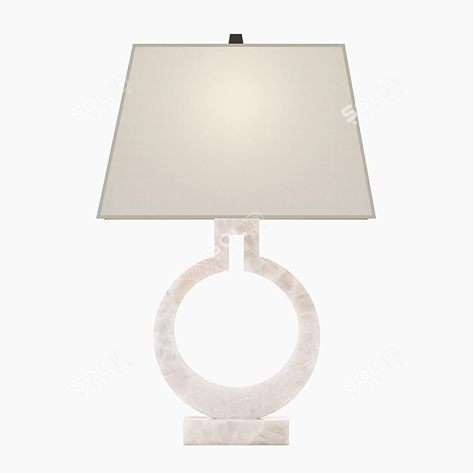 Alabaster Madison Table Lamp 3D model image 2