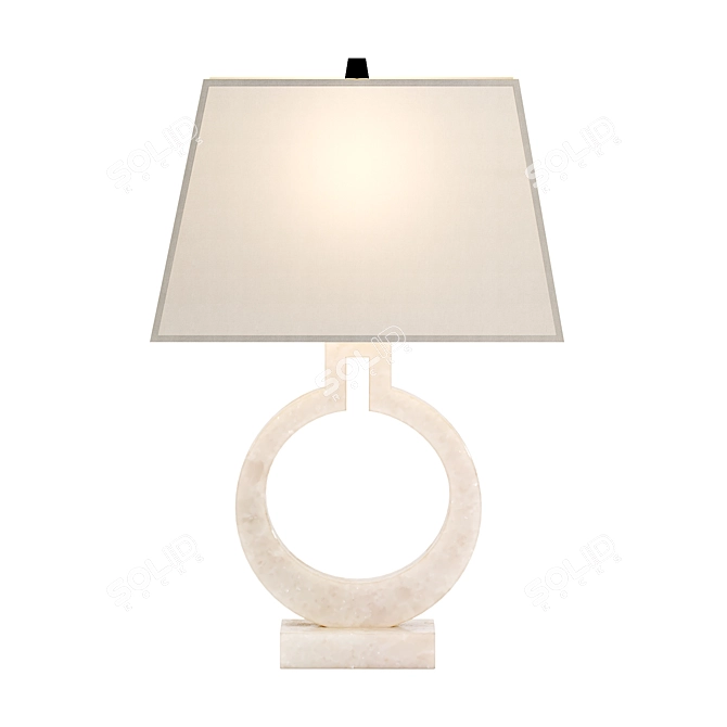 Alabaster Madison Table Lamp 3D model image 4