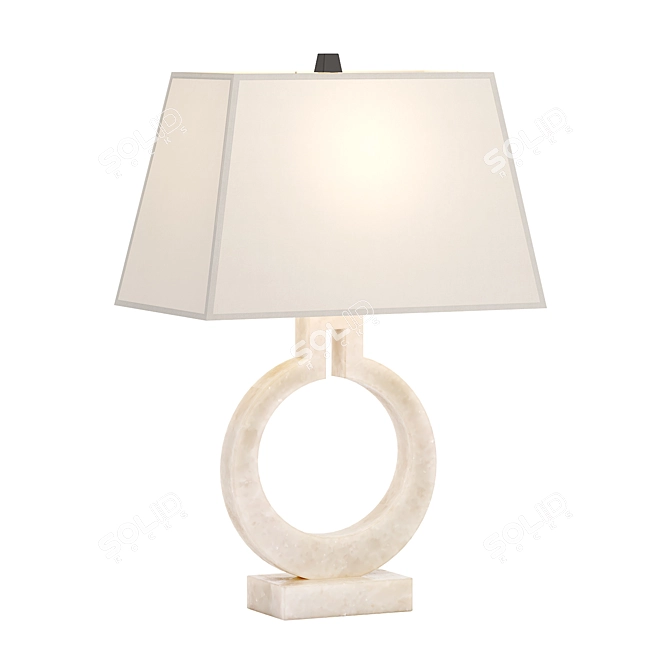 Alabaster Madison Table Lamp 3D model image 5