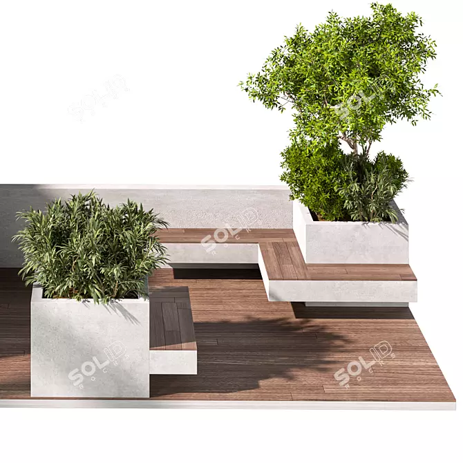 Versatile Outdoor Garden Set 3D model image 2