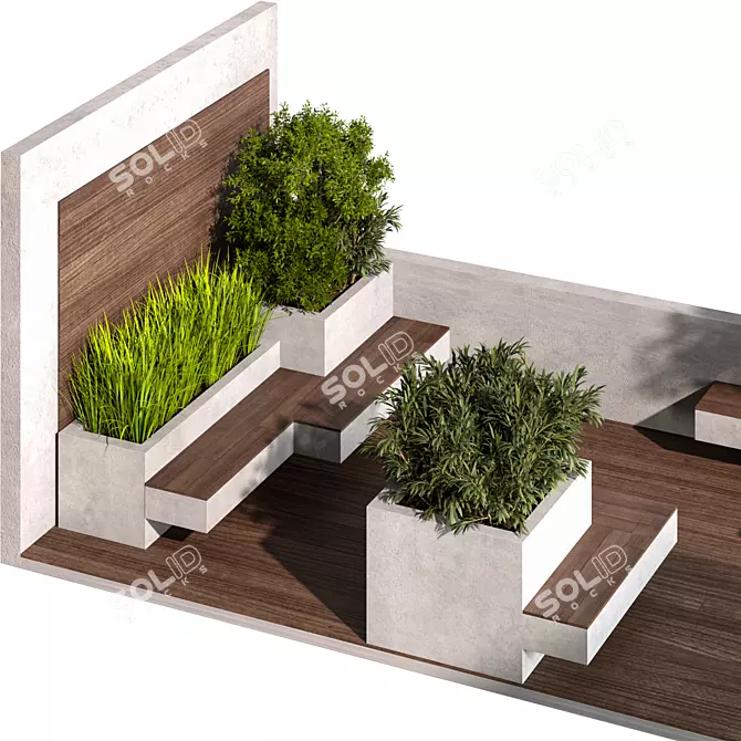 Versatile Outdoor Garden Set 3D model image 4