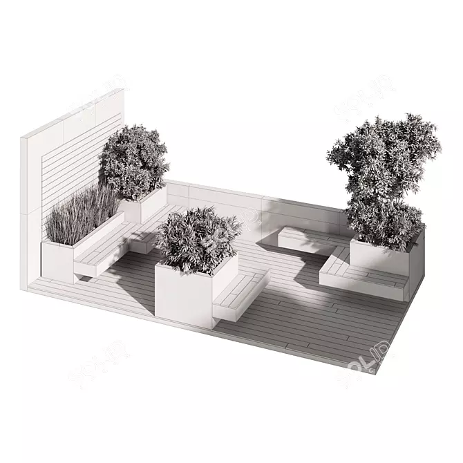 Versatile Outdoor Garden Set 3D model image 5