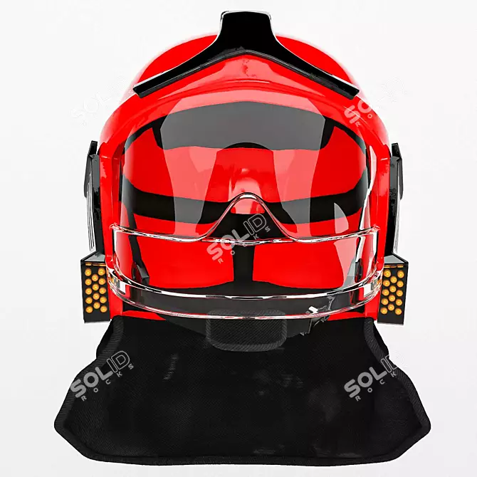 High-Quality 4K Firefighter Helmet 3D model image 2