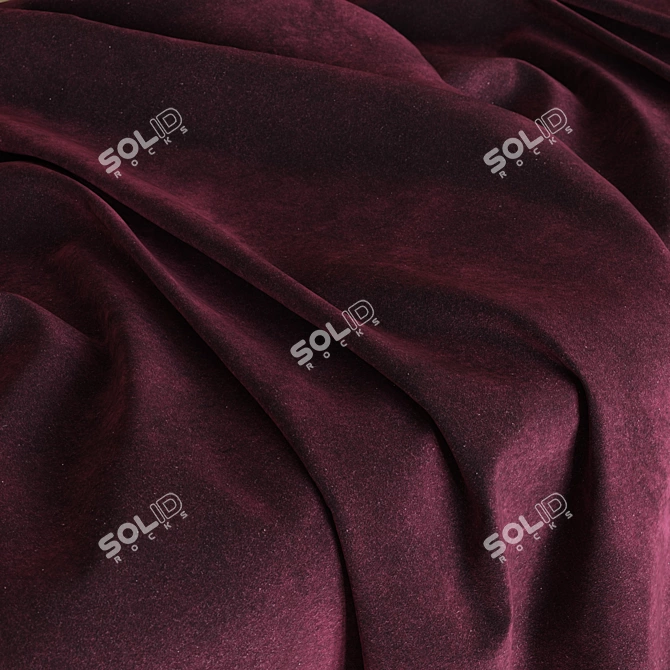 Plush Violet Velvet Texture 4k 3D model image 1