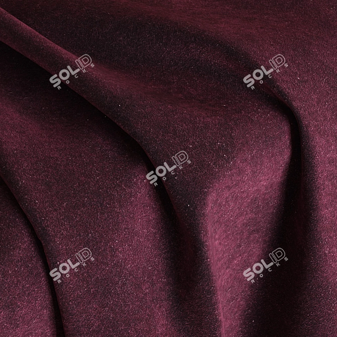 Plush Violet Velvet Texture 4k 3D model image 3