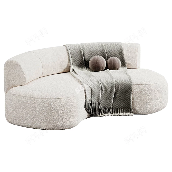 Contemporary LEK Sofa by Delcourt 3D model image 2