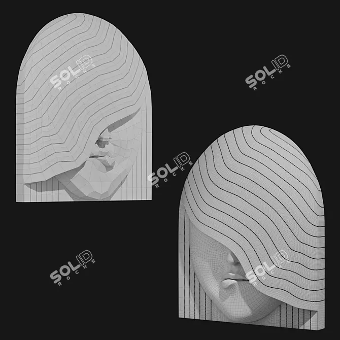 Fashion Faces Wall Art Collection 3D model image 19