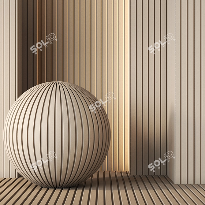 Customizable 16M Color Decorative Plaster 3D model image 1