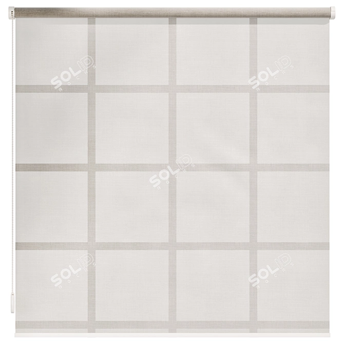 Modern Roller Blinds 3D Model 3D model image 2